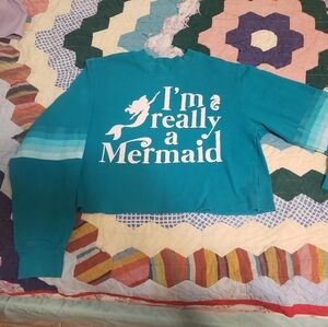 Little Mermaid Crop Top Sweater